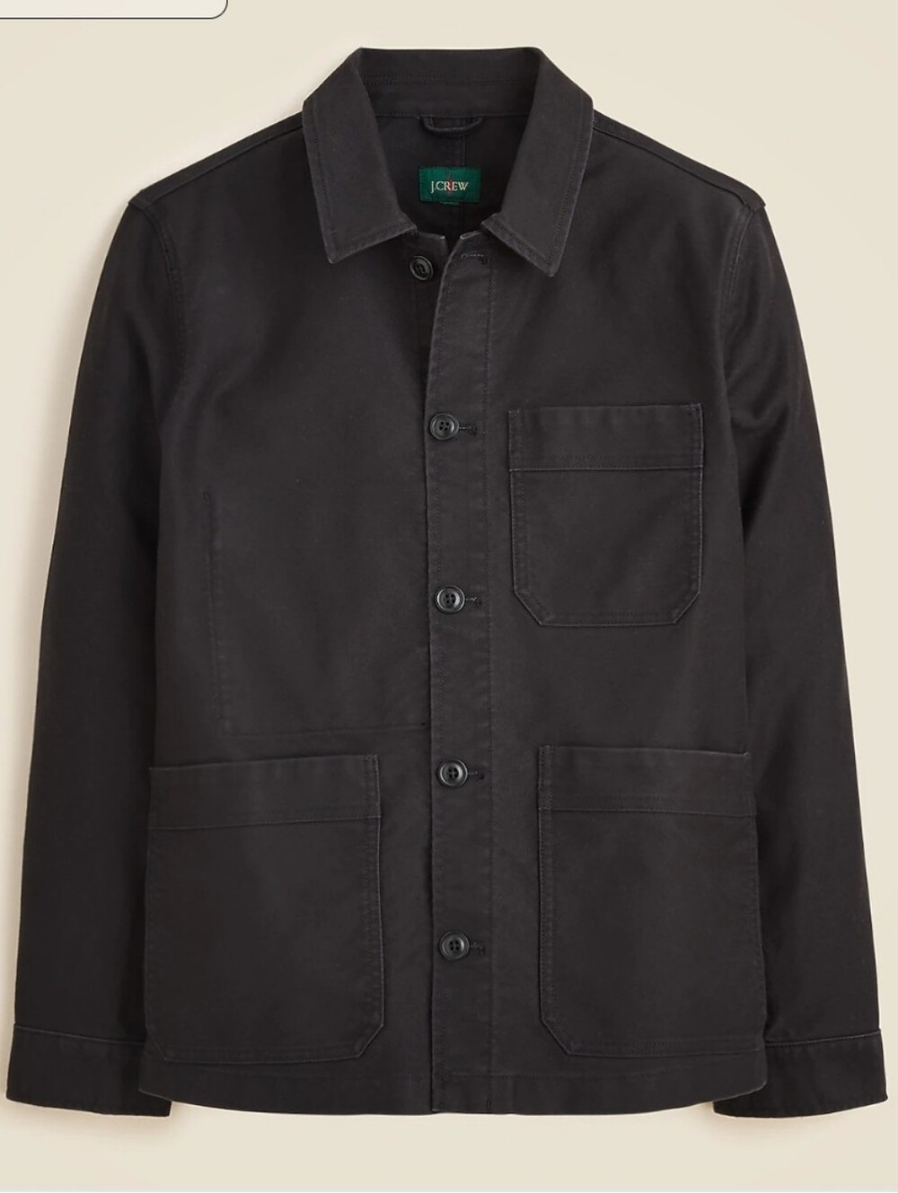 J. Crew Cotton Moleskin Jacket - black